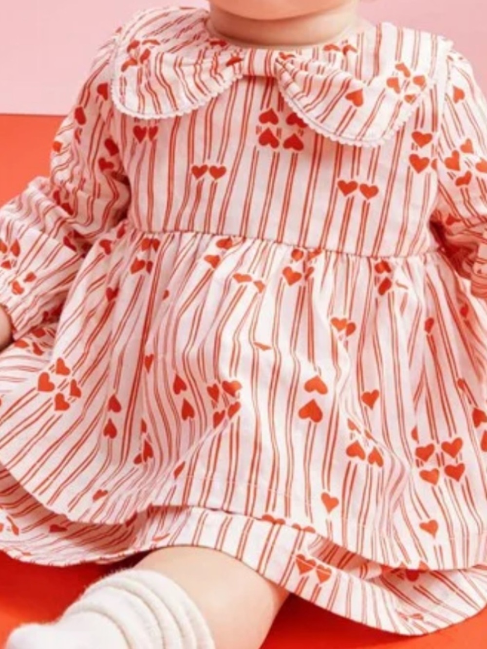 Hanna Andersson Baby Long Sleeve Poplin Bow Collar
Dress & Bloomers Set